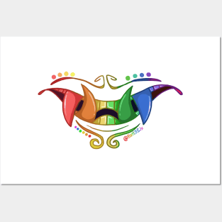 Oni Mouth Rainbow Posters and Art
